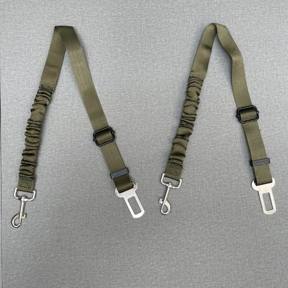 2 Pack ,Dog Seat Belt Leash Pet Seatbelt Car ELASTIC Safety Adjustable Harness